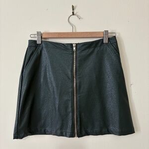 Faux Leather Skirt